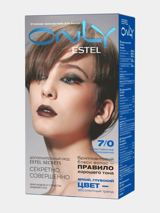 Стойкая краска-гель для волос Estel ONLY, дополнительный уход Estel SECRETS