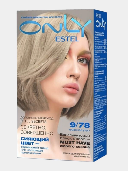 Стойкая краска-гель для волос Estel ONLY, дополнительный уход Estel SECRETS