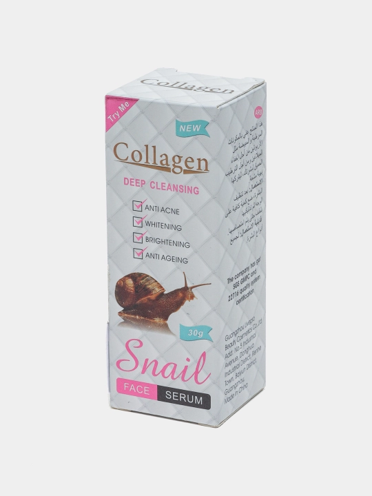 Baza makiyaj uchun Collagen Snail, yoshartiruvchi, qarishga qarshi kollagenli asos