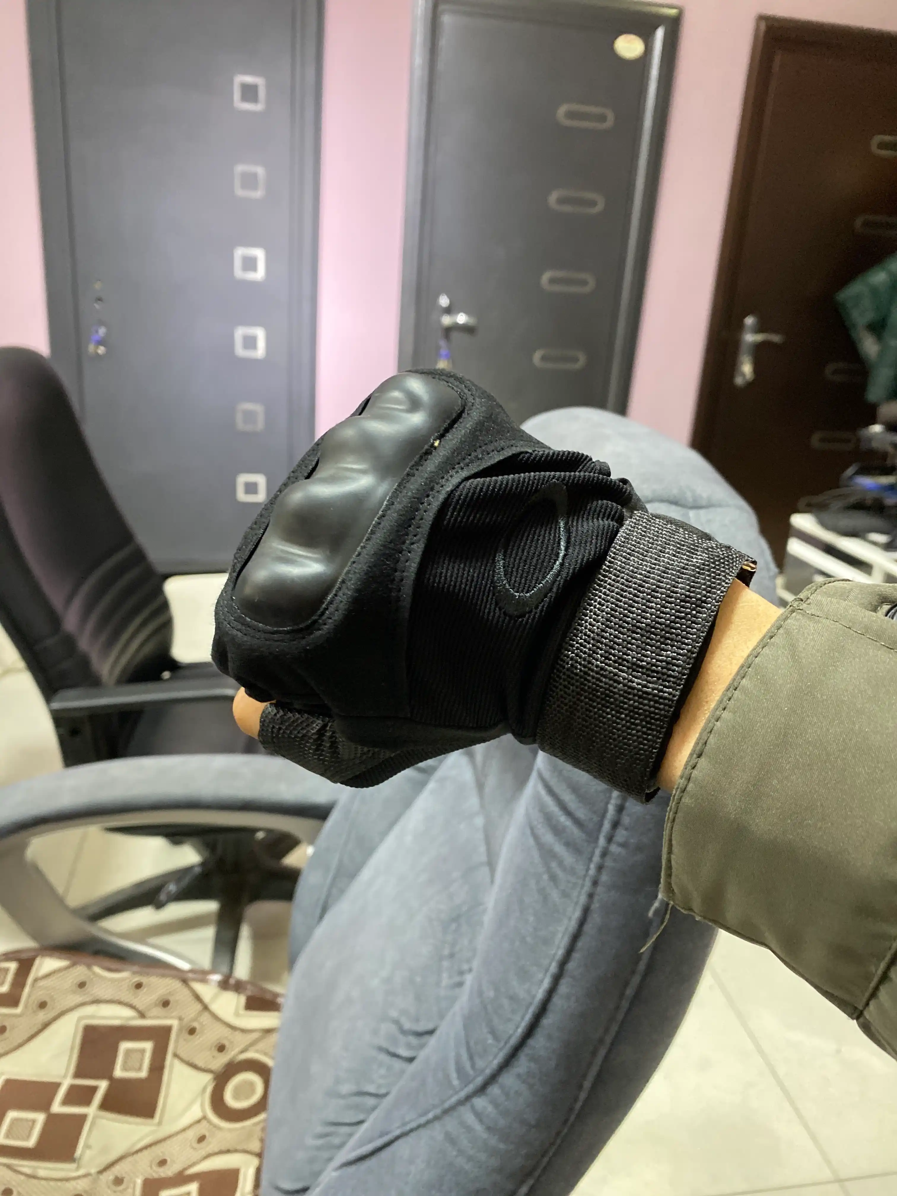 Тактические перчатки без пальцев, шингалка, XL
