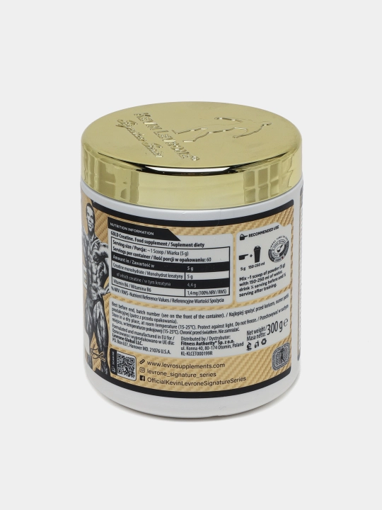 Kreatin monohidrat Kevin Levrone Oltin Kreatin + B6, ta'msiz, 300 g