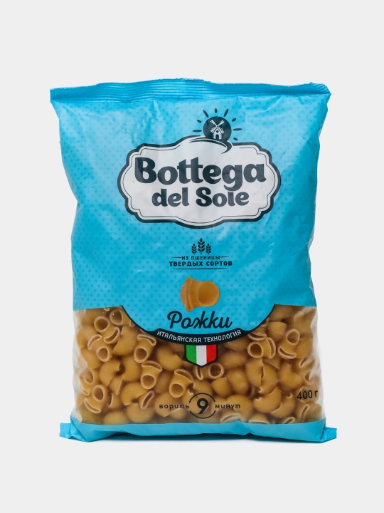 Makaron Bottega del Sole, shoxсhalar, 400 g