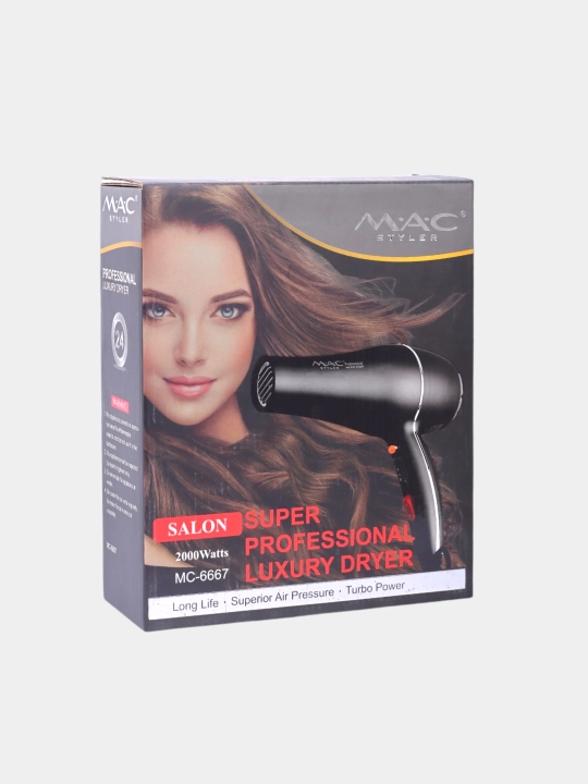 Фен для сушки и укладки волос M.A.C Styler Professional Hair Dryer, 2 режима работы