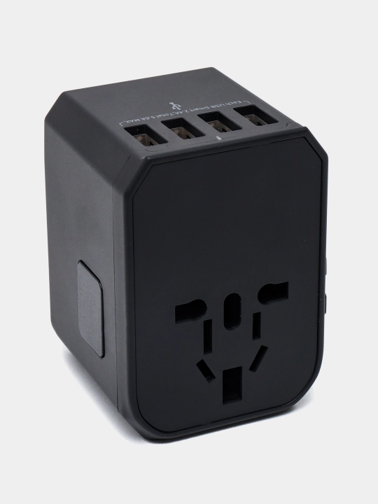 Переходник для всех розеток, для путешествий, 3xUSB и 2xType-C, PD, US, EU, UK