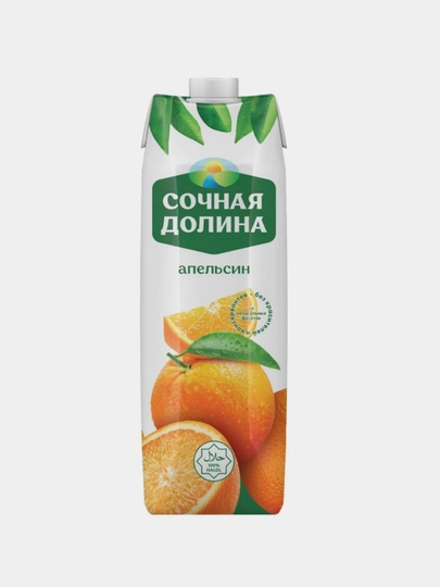 Сок Сочная Долина Апельсин, 1 л — НЕКТАР-АПЕЛЬСИ