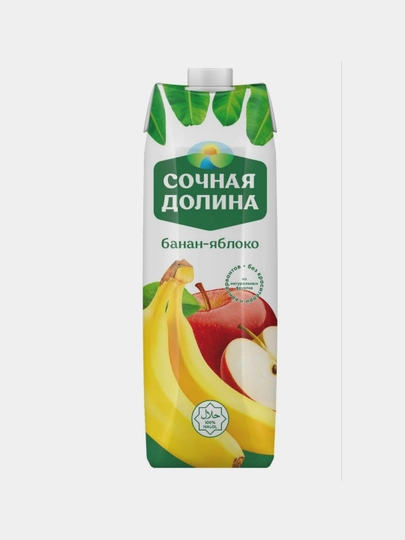 Сок "Сочная долина", бананово-яблочный, 1 л — НЕКТАР-P0CF561