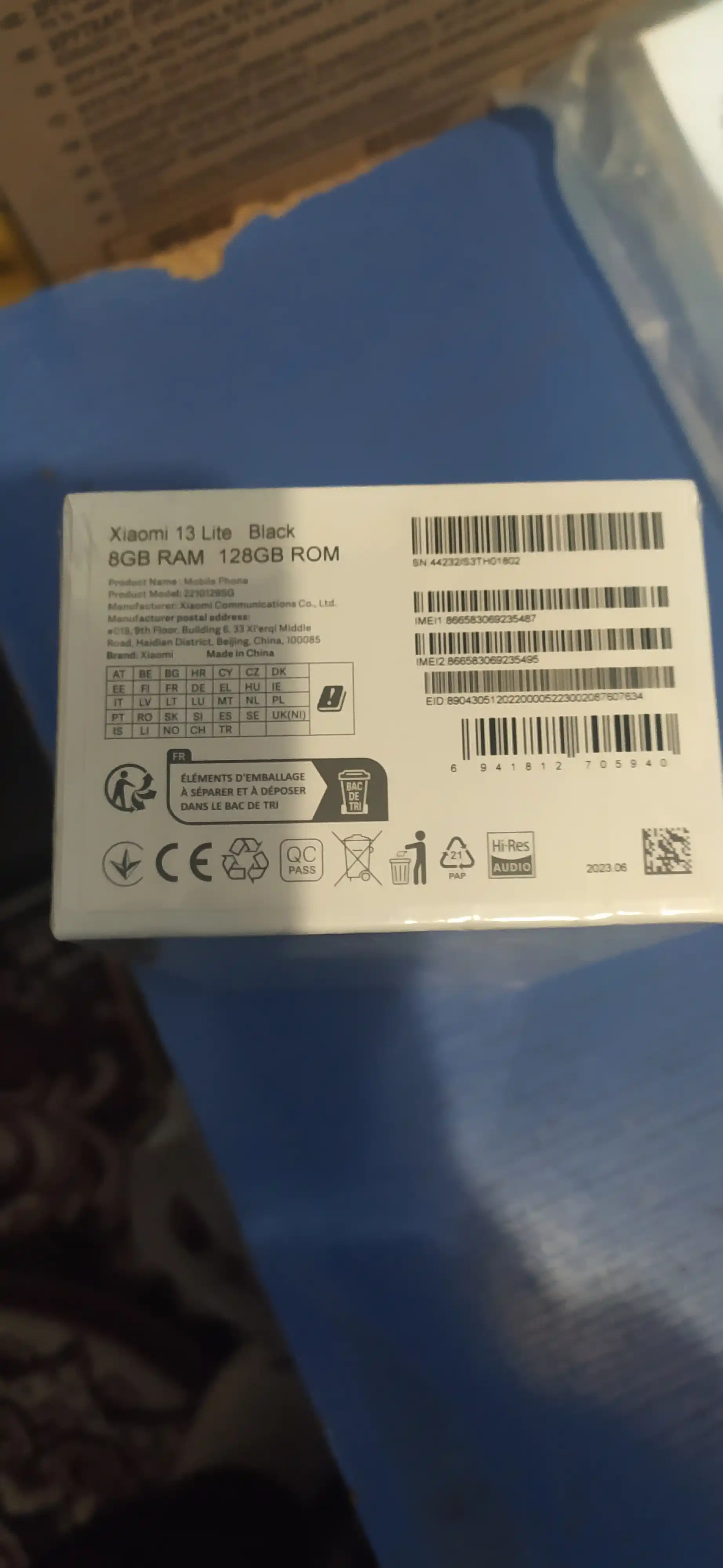 Смартфон Xiaomi 13 Lite 8/128/256GB, камера 50 Мп, 2 SIM