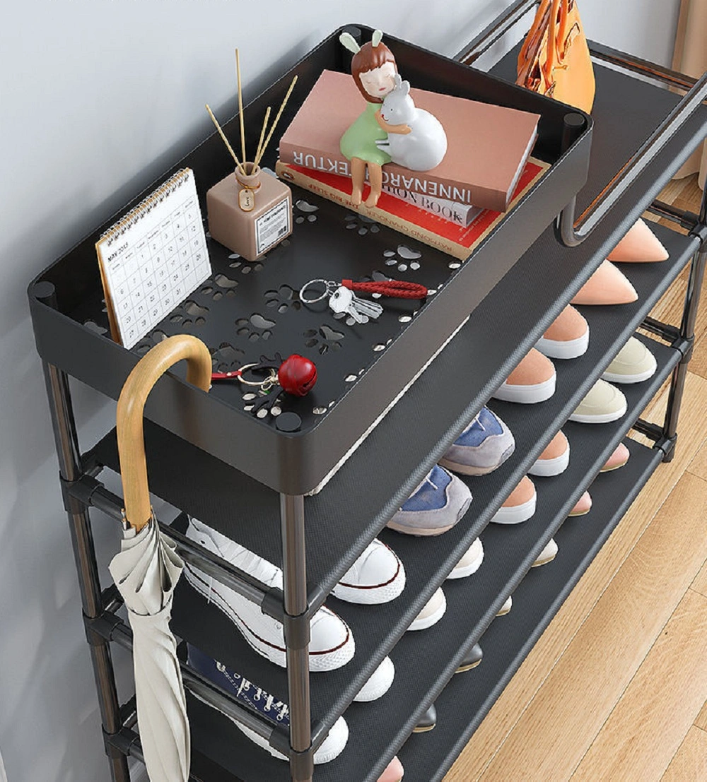 Металлическая полка для обуви, органайзер для хранения обуви, обувница фото