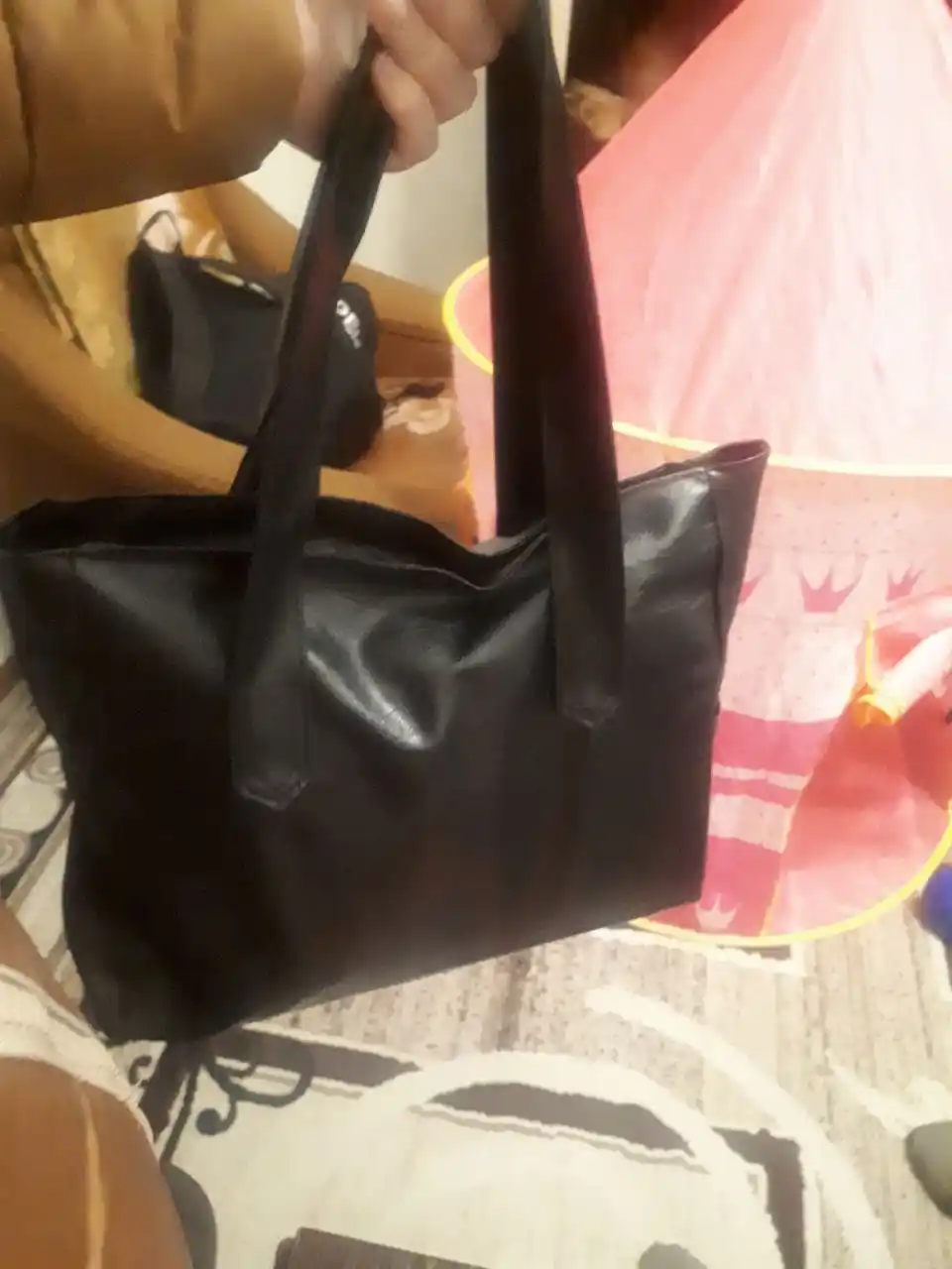 Ayollar sumkasi, katta, shopper, plyaj uchun, oqishga, ishga, A4 formati