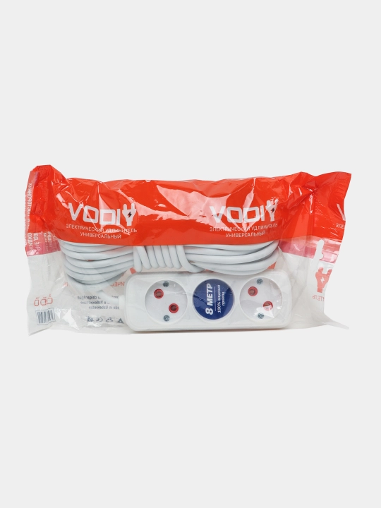 Удлинитель электрический Vodiy, 3 м, 5 м, 8 м