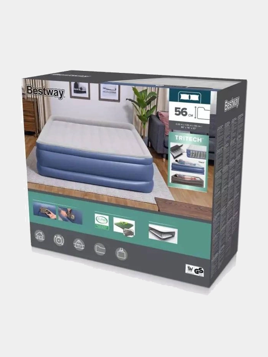 Keng havo matras-to'shak, 203 * 193 * 56 sm, Bestway 67692