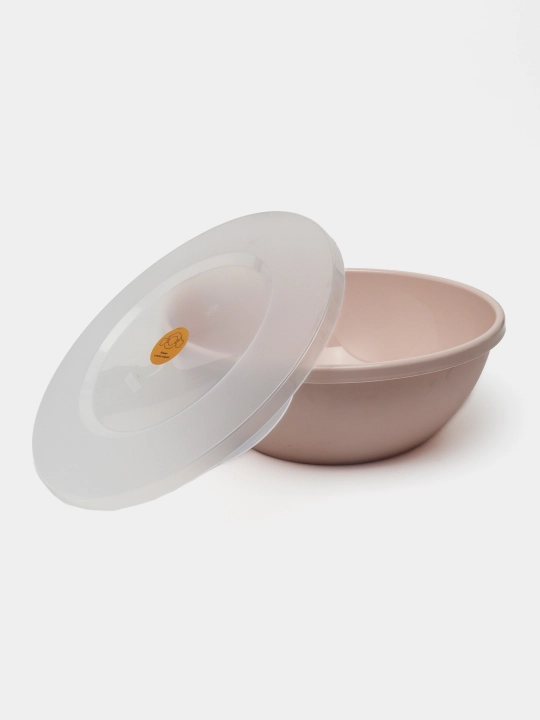 Миска салатница с крышкой Plast Team, разный объем и цвет