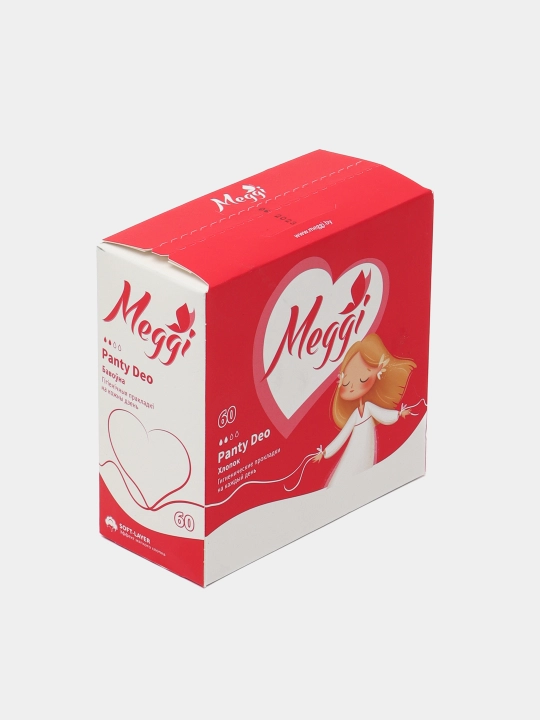 Ежедневные гигиенические прокладки MEGGI PANTY DEO, 60 шт - 