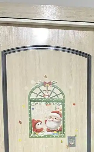 Новогодние наклейки на окно