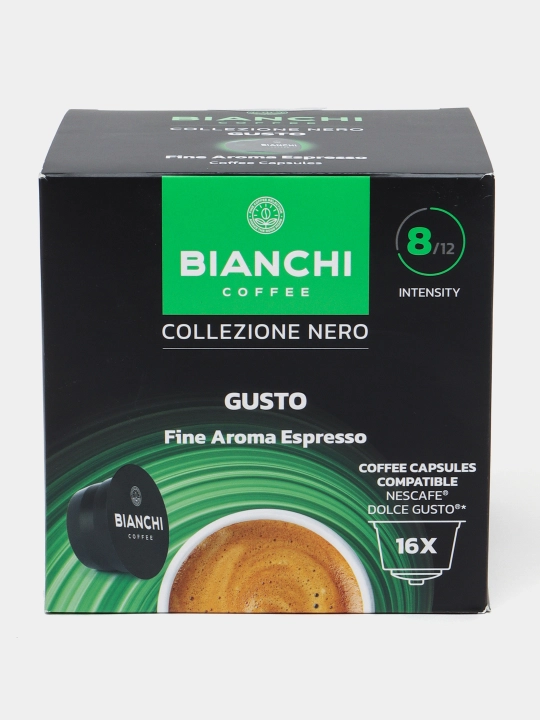 Kofe kapsulasi "Bianchi Gusto Fine Aroma Espresso" 16 kapsula - 