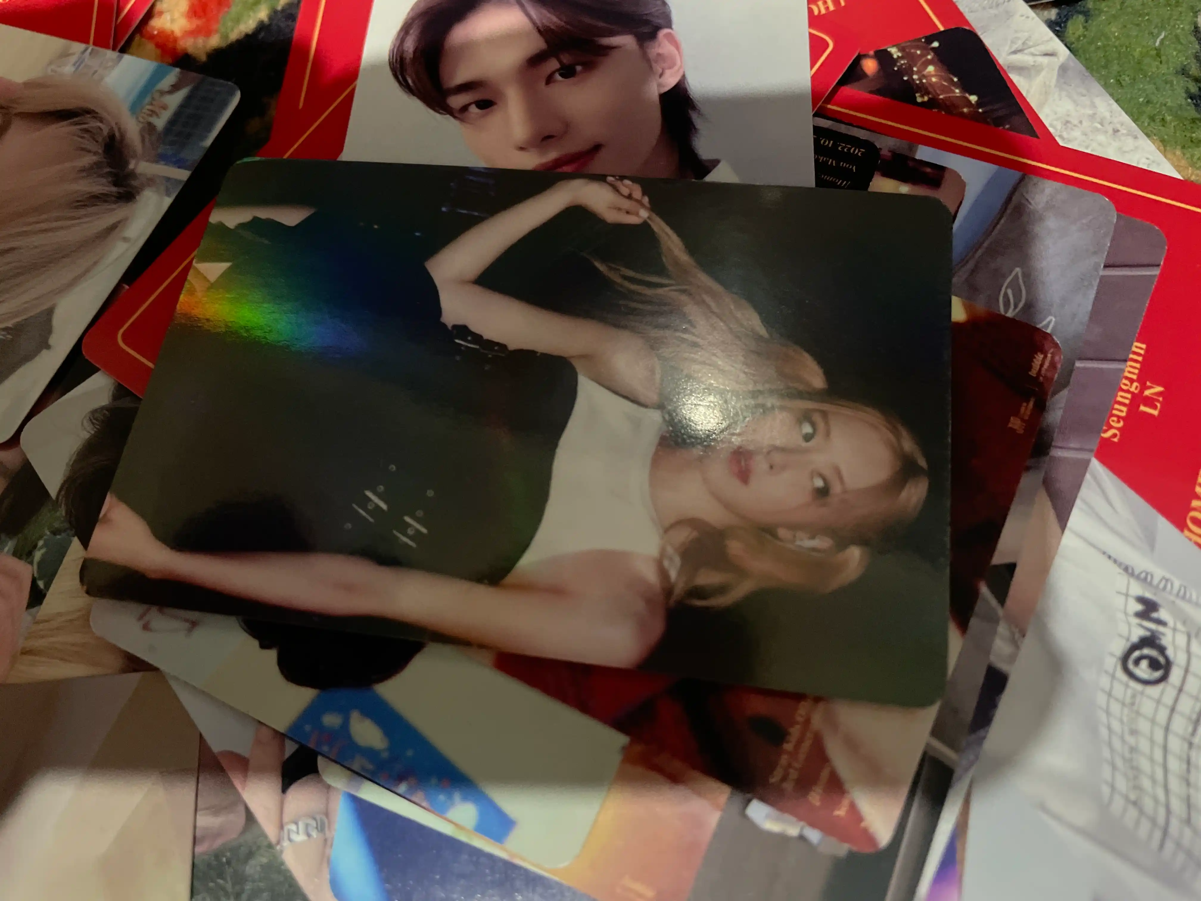 Глиттерные фотокарты с участниками группы Blackpink