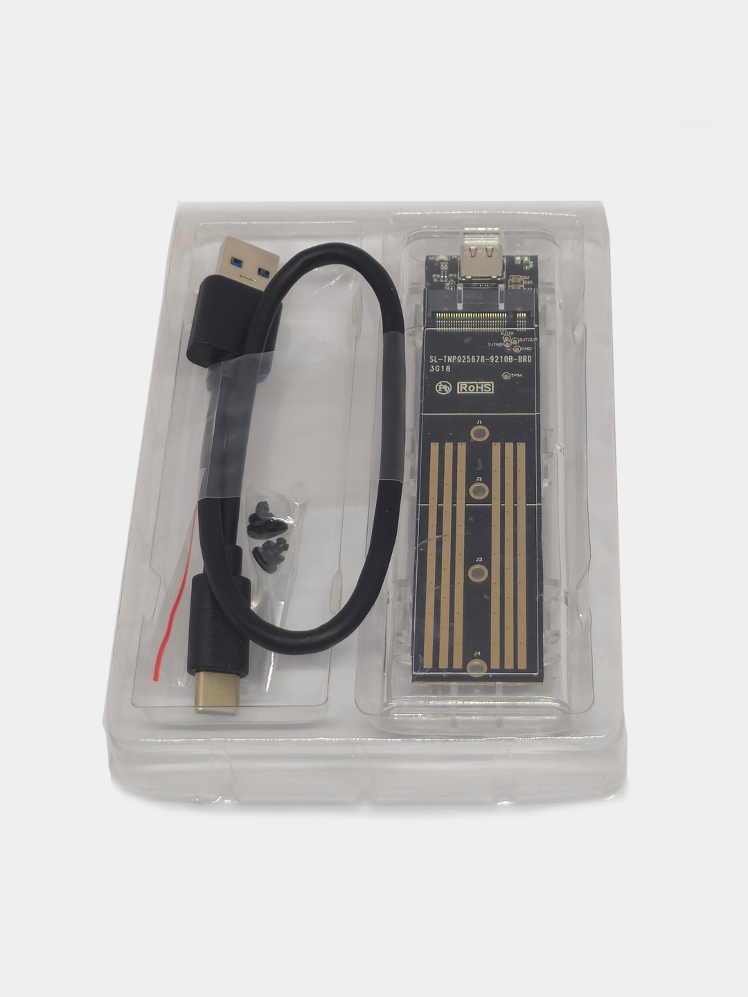Корпус-кейс переходник NVME и SATA NGFF Type-C SSD M.2, 2 в 1 купить по ...