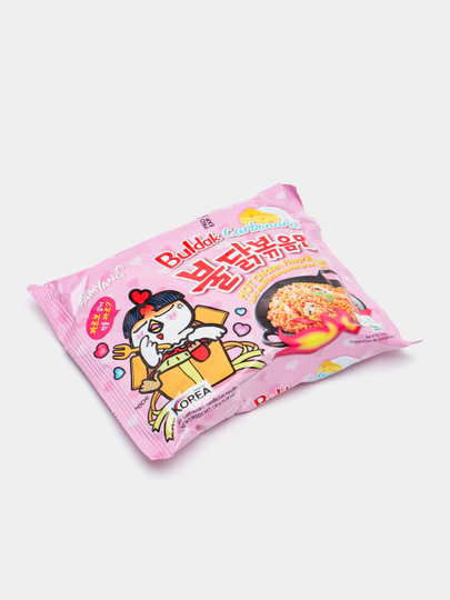 Лапша быстрого приготовления BULDAK CARBONARA HOT CHICKEN RAMEN, 140 г