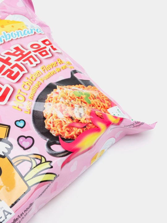 Лапша быстрого приготовления BULDAK CARBONARA HOT CHICKEN RAMEN, 140 г