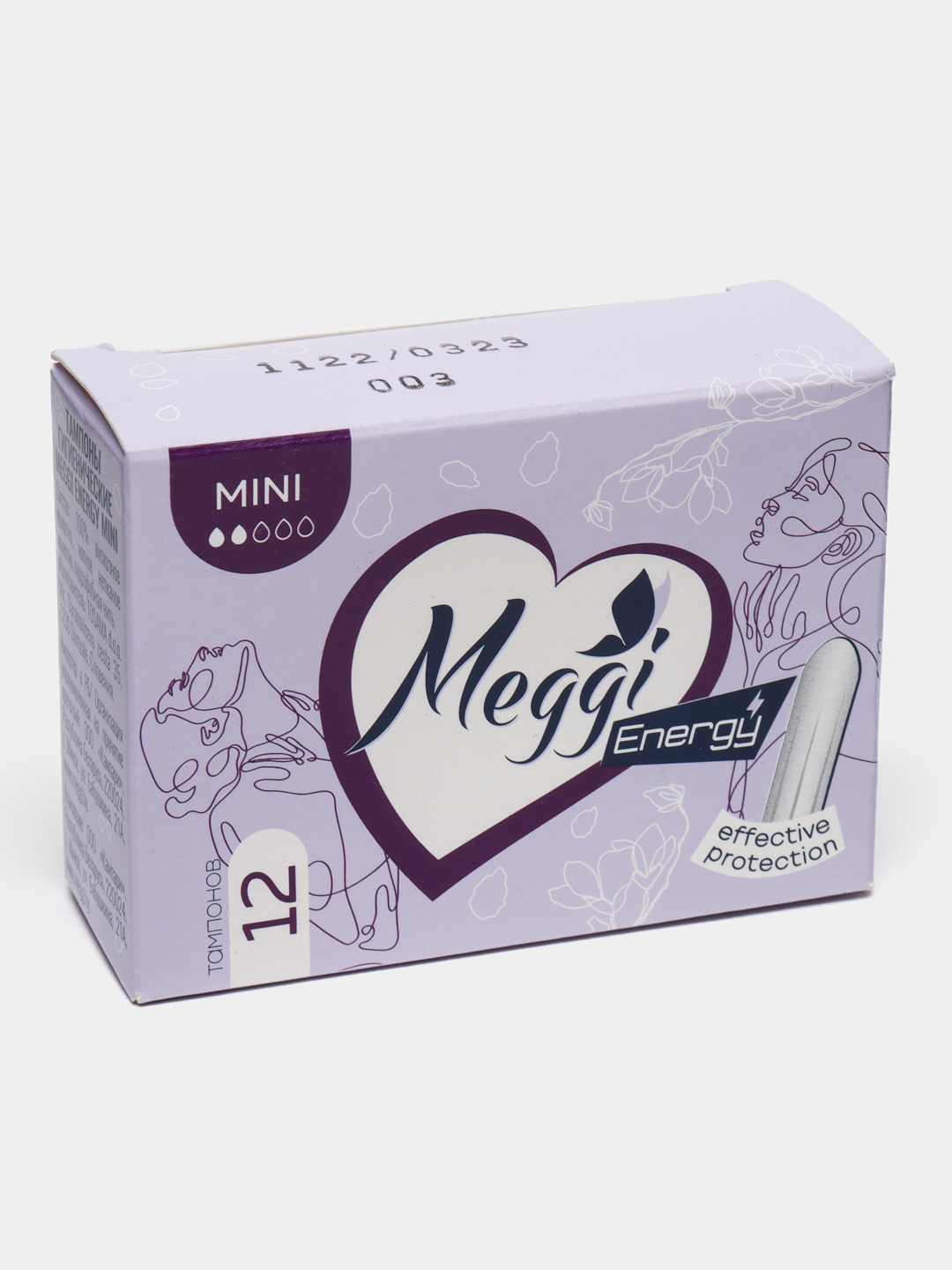 Тампоны Meggi Energy Mini, 2 капли, 12 шт купить по низким ценам в ...