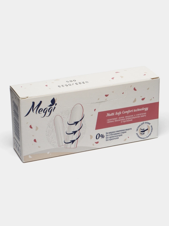 Gigienik tamponlar Meggi Super, 4 tomchi, 16 dona