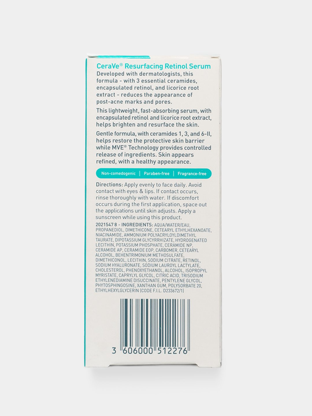 Ретиноловая сыворотка для лица CeraVe Resurfacing Retinol Serum, для ...