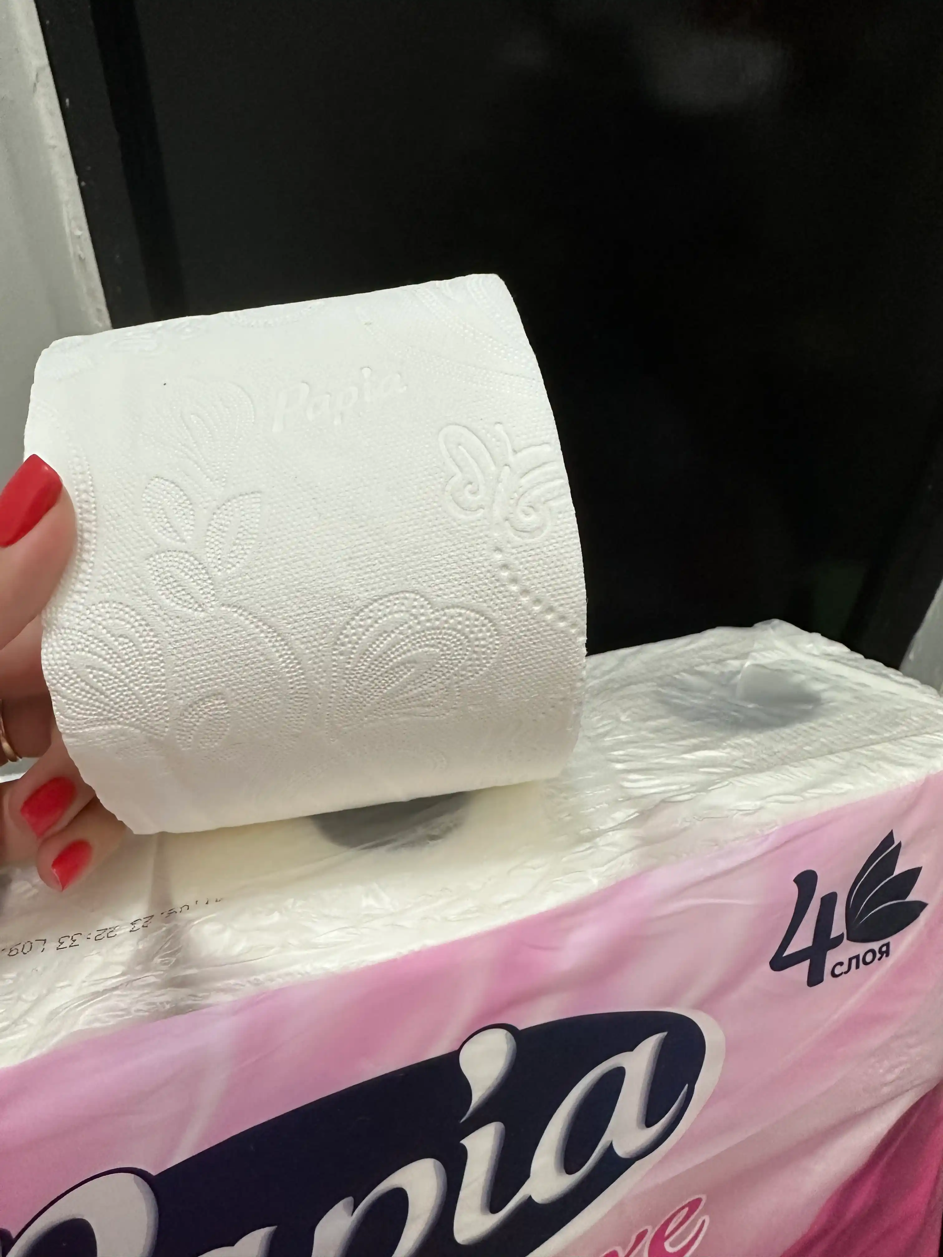 Tualet qog'ozi Papia Deluxe, 4 qatlam 8 dona