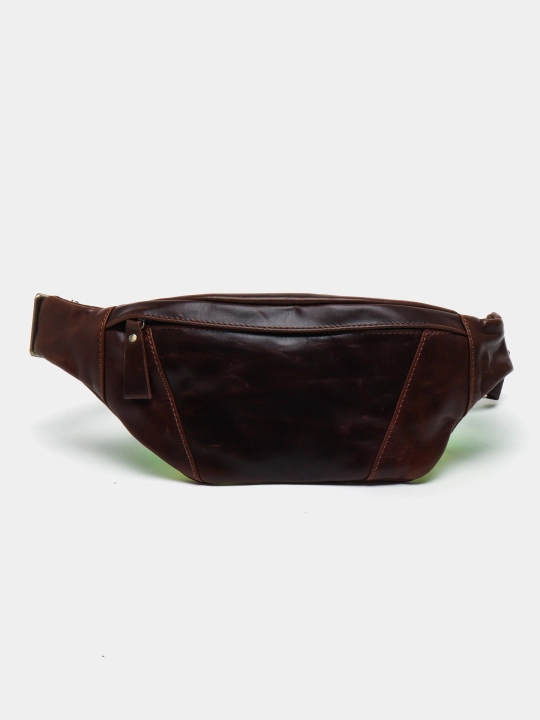 Erkaklar uchun Crossbody sumkasi haqiqiy charmdan - 