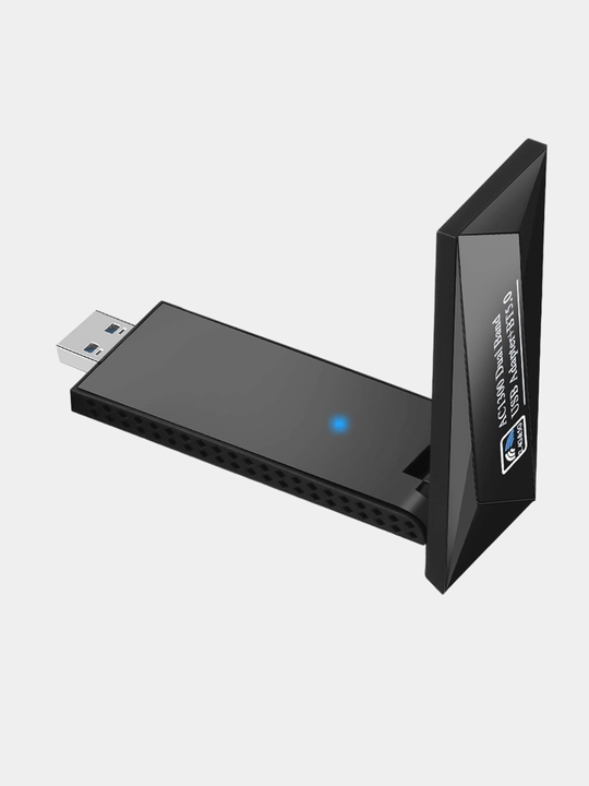 Адаптер, aнтенна, USB адаптер с поддержкой Wi-Fi, 1300 Мбит/с, 2.4/5 ГГц