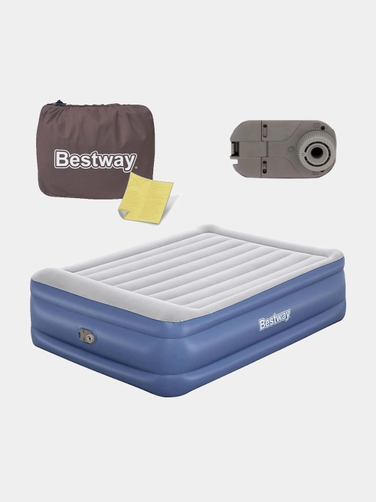 Bestway 67614 nasosli havo toshagi, Premium+ Air Bed, 203 * 152 * 56 sm