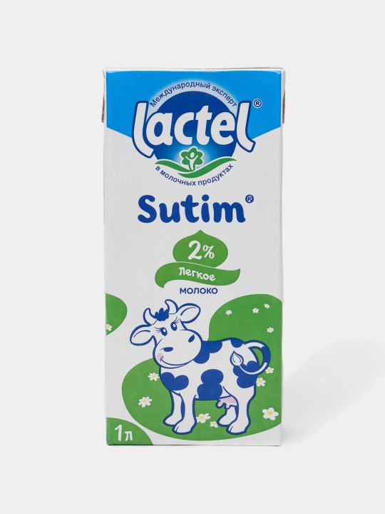 Sut Lactel Sutim, sterillangan, 2 %, 1 litr - 