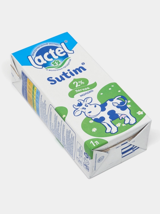 Sut Lactel Sutim, sterillangan, 2 %, 1 litr