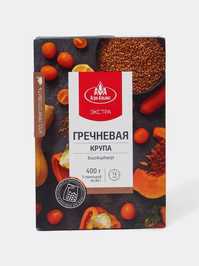 Гречневая крупа Агро-Альянс, в пакетиках для варки, 400 г — NETPRO-P04FEF0