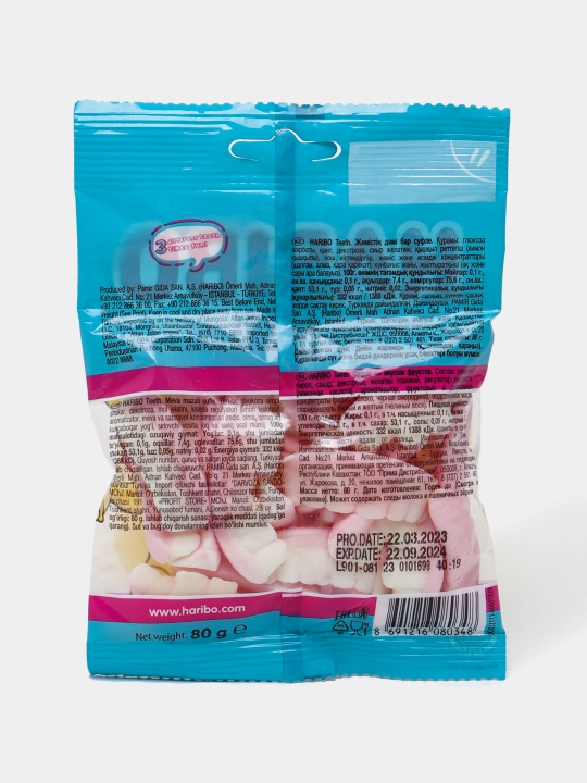 Chaynaladigan marmelad Teeth, 80 g