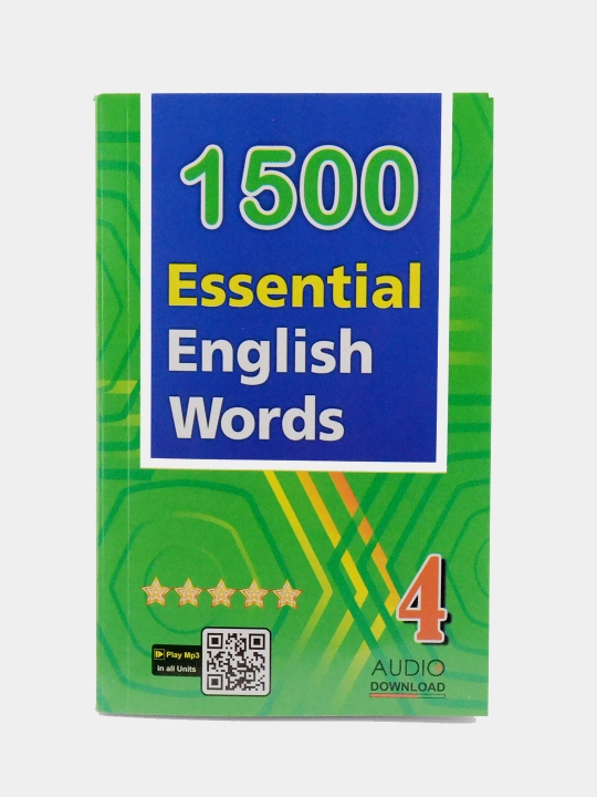 1500 Essential English Words — o‘zbekcha tarjimalar bilan 1, 2, 3 yoki 4-kitob - 