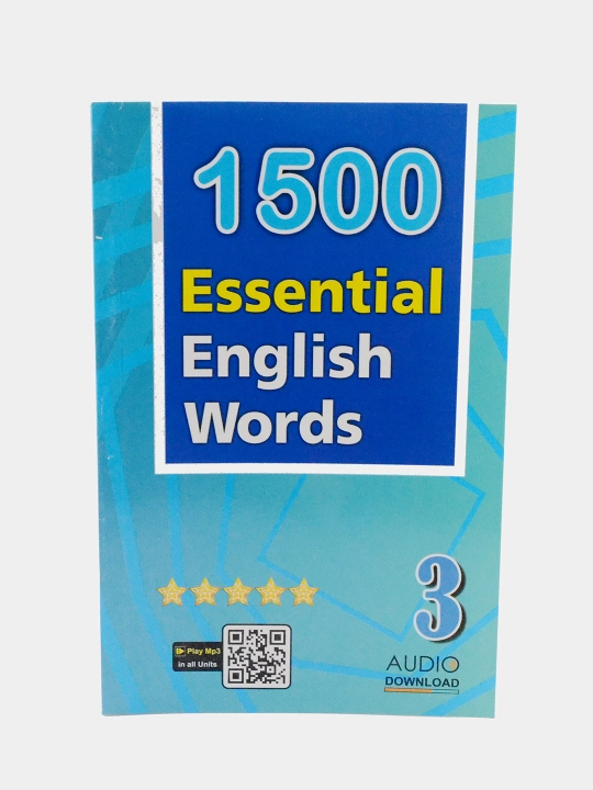 1500 Essential English Words — o‘zbekcha tarjimalar bilan 1, 2, 3 yoki 4-kitob - 