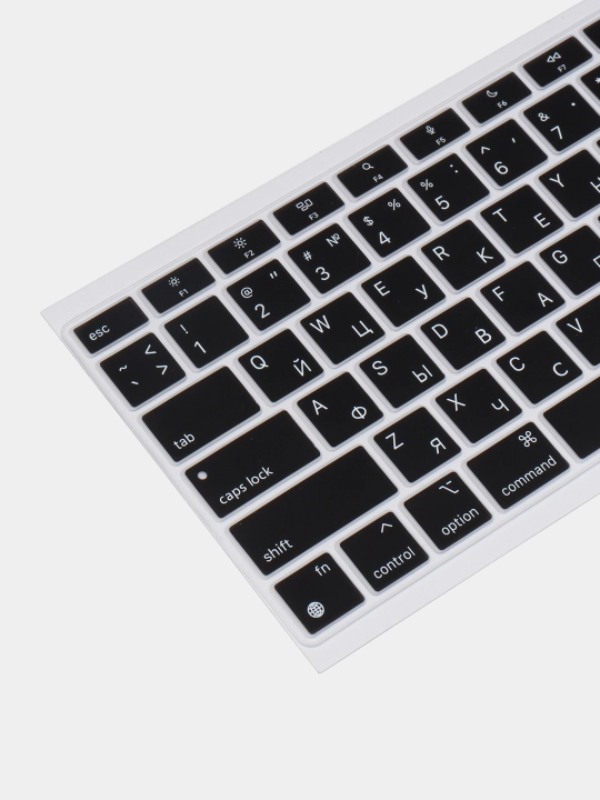 Пленка/наклейка на клавиатуру с русской раскладкой для Macbook Air/Pro/13.3/13.6/M1/M2