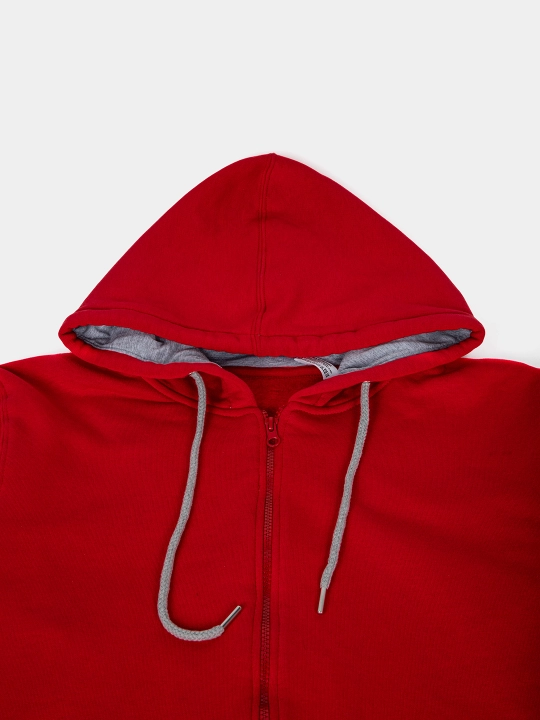 Zip tolstovka kapyushonli, uniseks, paxtadan XS-3XL