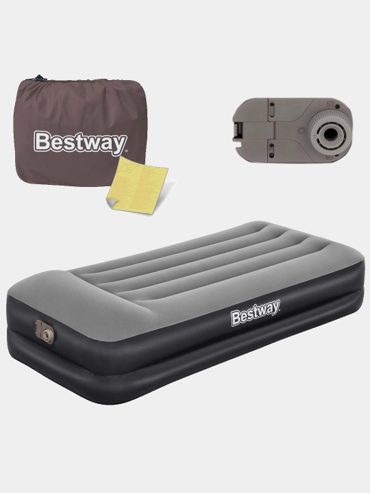 Bestway o'rnatilgan nasosli bitta havo to'shagi 67401, 191 * 97 * 46 sm