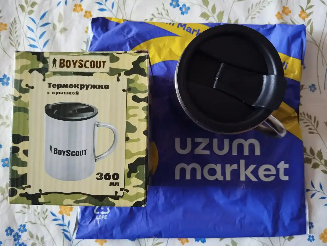 Termokrujka zanglamaydigan po'latdan qopqoq bilan, 360 ml