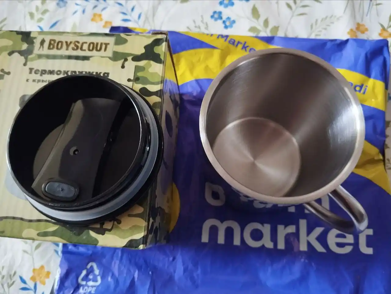 Termokrujka zanglamaydigan po'latdan qopqoq bilan, 360 ml