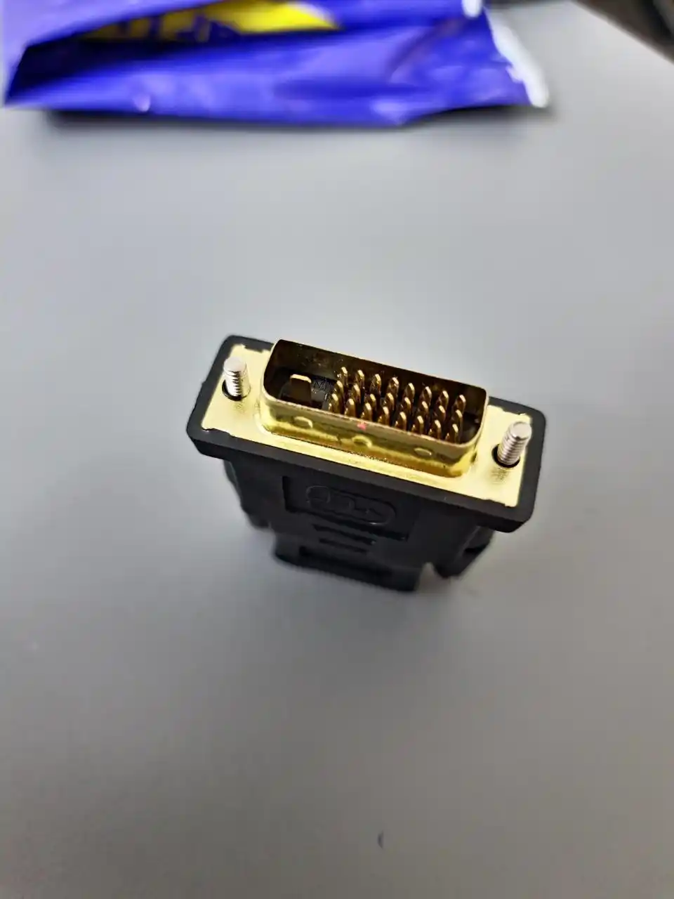 Adapter HDMI F - DVI-D 24+1 M HDMI-dan DVI-ga minusli