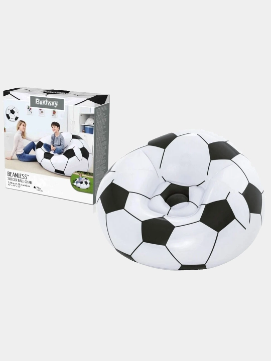Puflanadigan usmonli futbol to'pi, 114 * 112 * 71 sm, Bestway 75010