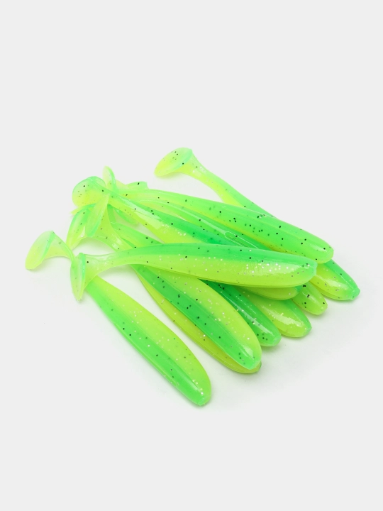 Microjig uchun Easy Shiner 2" yeyiladigan tebranish dumli o'lja, 10 dona