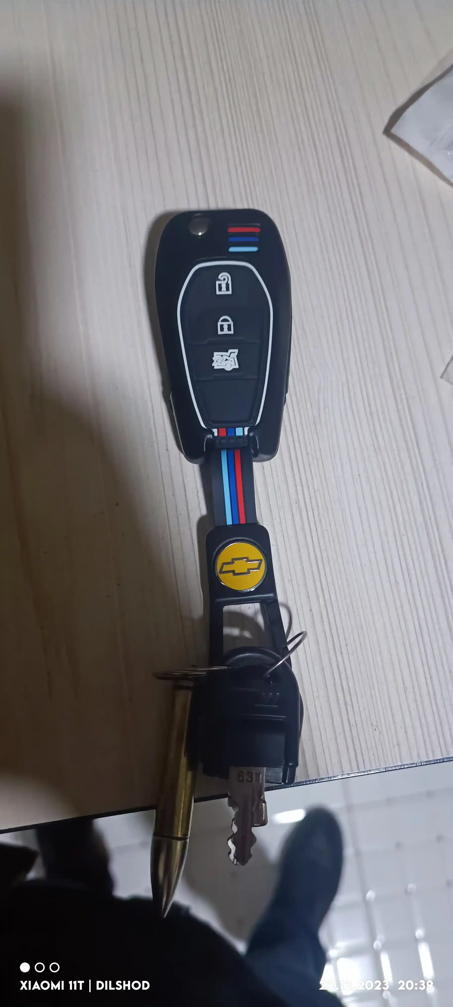 Чехол для автомобильного ключа защитный Chevrolet Cobalt цвет черный