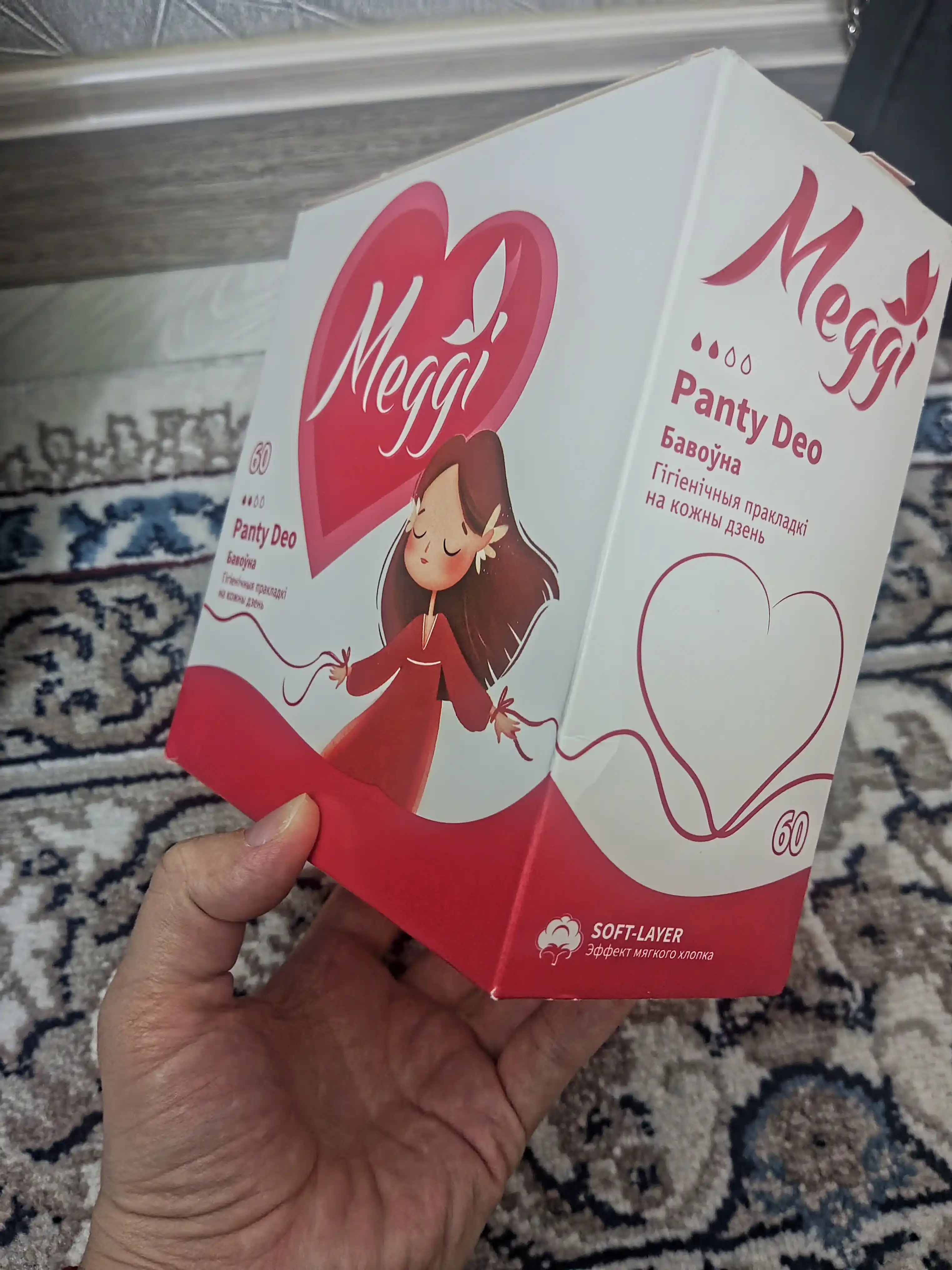 Kundalik ayollar gigiyenik prokladkalar MEGGI PANTY DEO, 60 dona