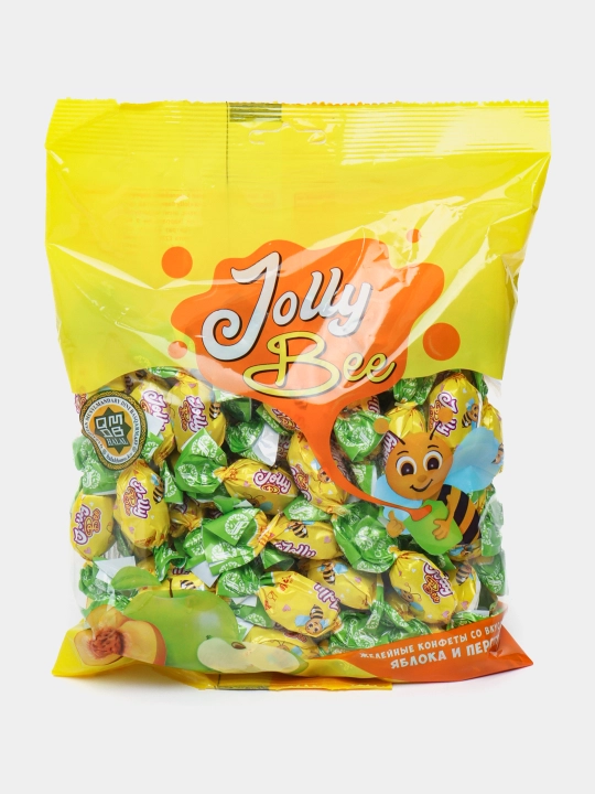 Jeleli konfetlar Jolly Bee, Olma-shaftoli, 500 g - 