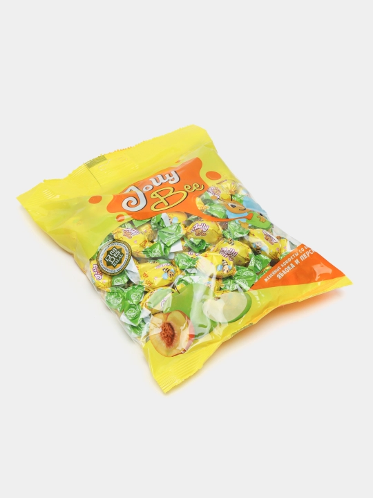 Конфеты желейные Jolly Bee, Яблоко-персик, 500 г