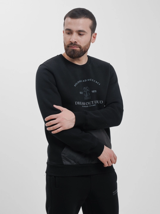 Erkaklar uchun mo'ynali sport to'plami, ikki qismli