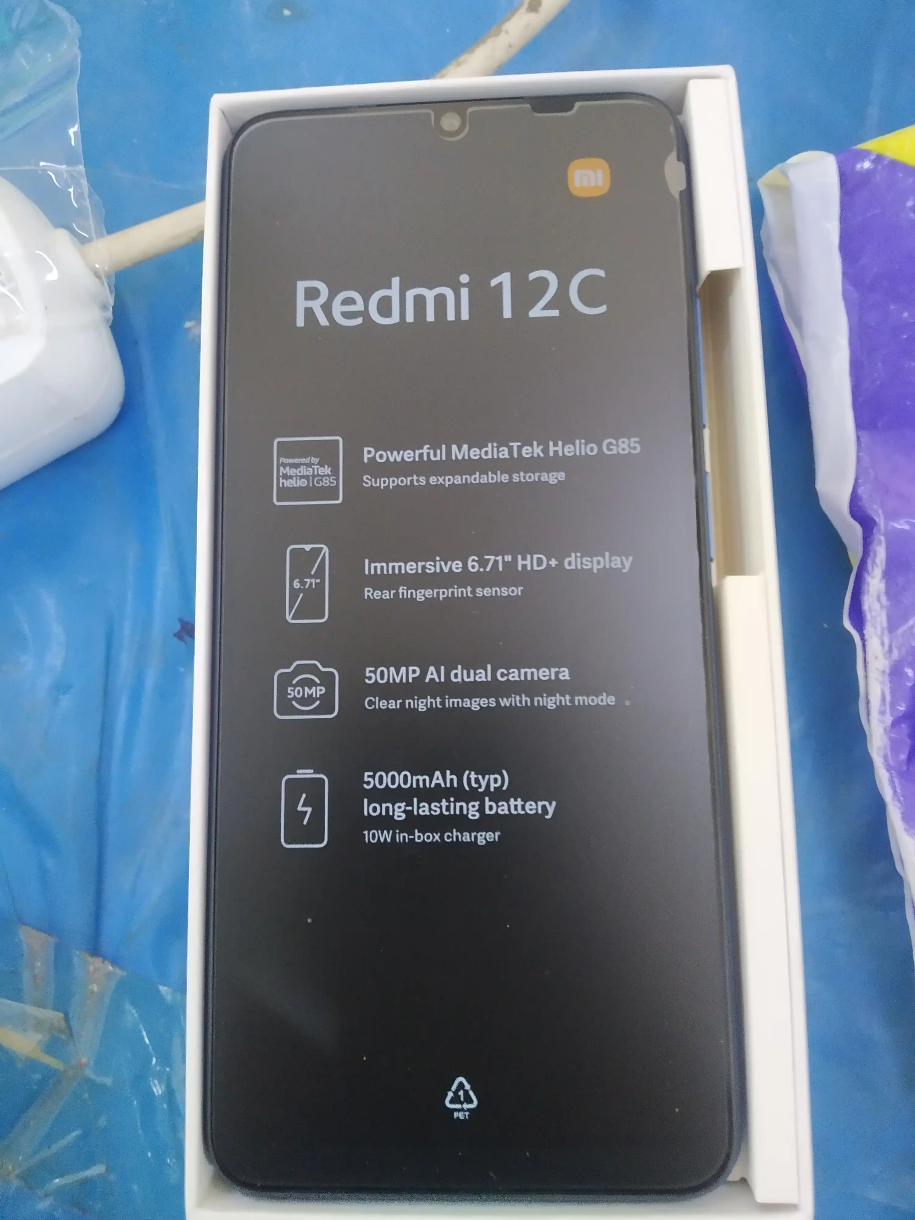 Смартфон Xiaomi Redmi 12C 4+128 ГБ, 4+64 ГБ, с основной камерой 50 МП